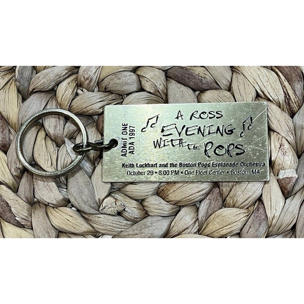 “ A Ross Evening With the Pops “ Diana Ross October 29 1997 Boston Keychain